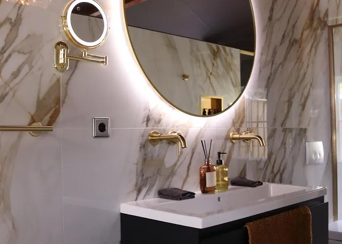 Wellness Tuin - Boudoir - Ultieme Partner Beleving - Indoor Jacuzzi En Openhaard En Prive Sauna - In Romantische Stijl - Gratis Fles Prosecco & Leuke Partner Connect Box ! Orman Evi